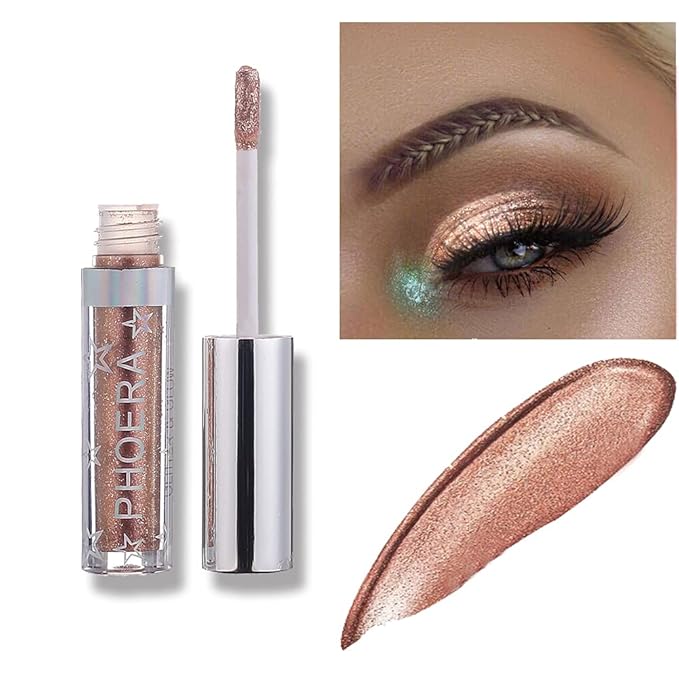 Liquid Eyeshadow, Waterproof Glitter Shimmer Sparkle Eye Stick Easy To Wear Long Lasting Eyeliner Eye Pencil Makeup Cosmetics(106)