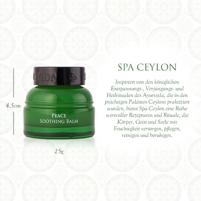 SPA CEYLON PEACE Soothing Balm | Instant Cooling Relief | Natural & Silicone-Free | Paraben-Free | Suitable for all skin types