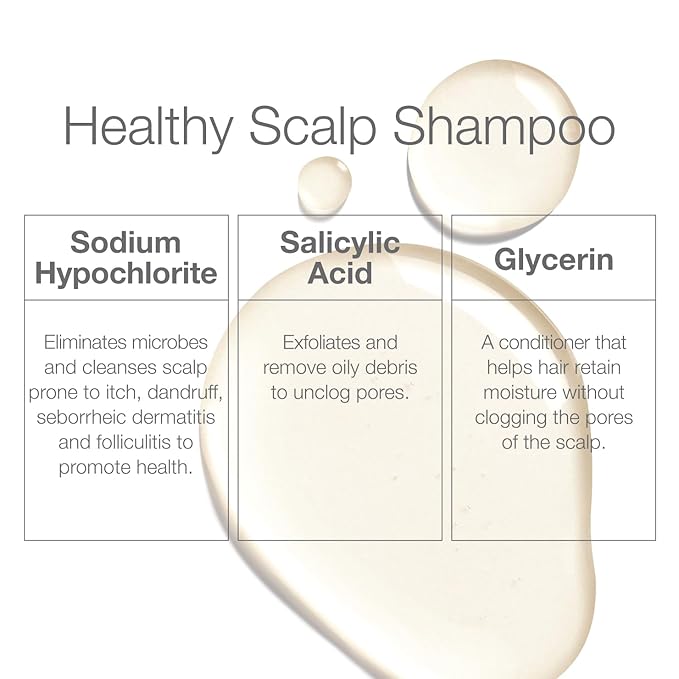 CLn® Shampoo - Clarifying Formula with Salicylic Acid, for Normal to Oily Scalp Prone to Folliculitis, Dandruff, Itchy & Flaky Scalp, Fragrance-Free & Paraben-Free, 8 fl. oz.
