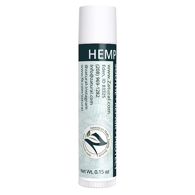 Hemp Lip Balm with L-Lysine-Heal, Moisturize, Protect (1)