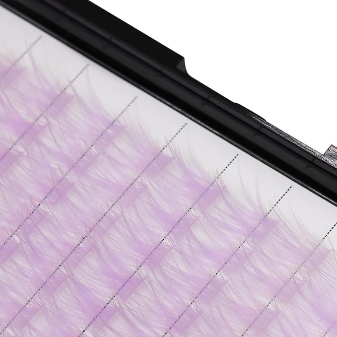 →VAYATOR Wide Stem With Various Colored False Eyelashes D Curl Eyelash String 10-20mm Choose Professional Makeup Personal Eyelash String Grafted Eyelash Extension Cluster（L.P -10-12-14-16mm Mixed）