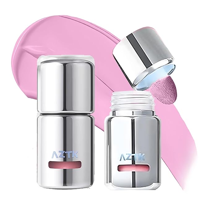Aztk Liquid Blush, Jelly Color Liquids Blushes with Sponge Head, Matte Nude Makeup Blusher Cream, Lasting, Lightweight, All-day Moisturizing and Smooth, Lightweight Face Color, 7 Shades (JC02, 5ml)