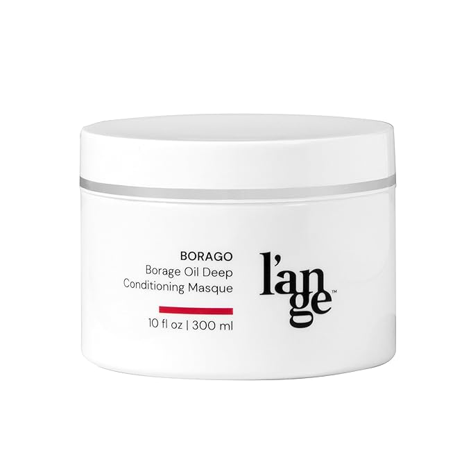 L'ANGE HAIR Borago Deep Conditioning Hair Mask for Damaged Hair | Moisturizing Deep Conditioner Mask | Borage Oil & Keratin Hair Treatment | Soft, Shiny & Frizz-Free | Sulfate & Paraben Free | 10 oz