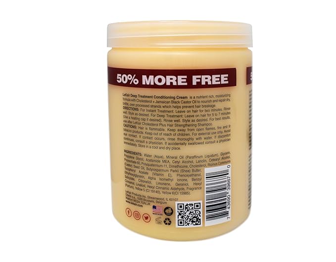 Cholesterol Plus Jamaican Black Castor Oil Deep Treatment Conditioning Cream 24 Oz.