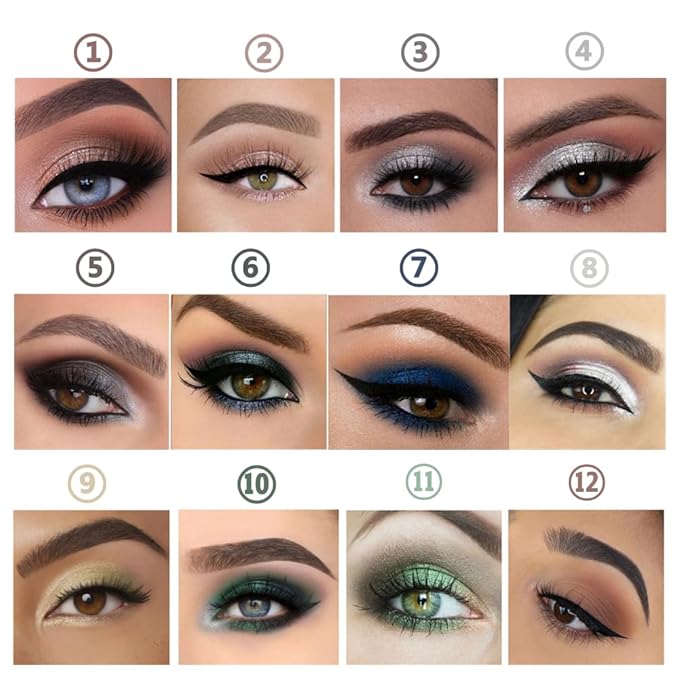 Green Eyeshadow Stick Makeup, Smooth Cream Shimmer Eye Shadow Pencil, Waterproof Hypoallergenic Long Lasting Crayon, Glitter Primer Palette Eyeliner