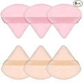 Pimoys 6 Pieces Powder Puff Face Triangle Makeup Sponge Soft Powder Puffs for Loose Powder Foundation Sponge Setting Powder Puff Makeup Tool