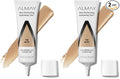Almay Hydrating Liquid Foundation Tint, Lightweight with Light Coverage, Naturally Dewy Finish, Hypoallergenic, Dermatologist TestedFragrance Free, 110 Buff, 0.94 fl oz. (Pack of 2)