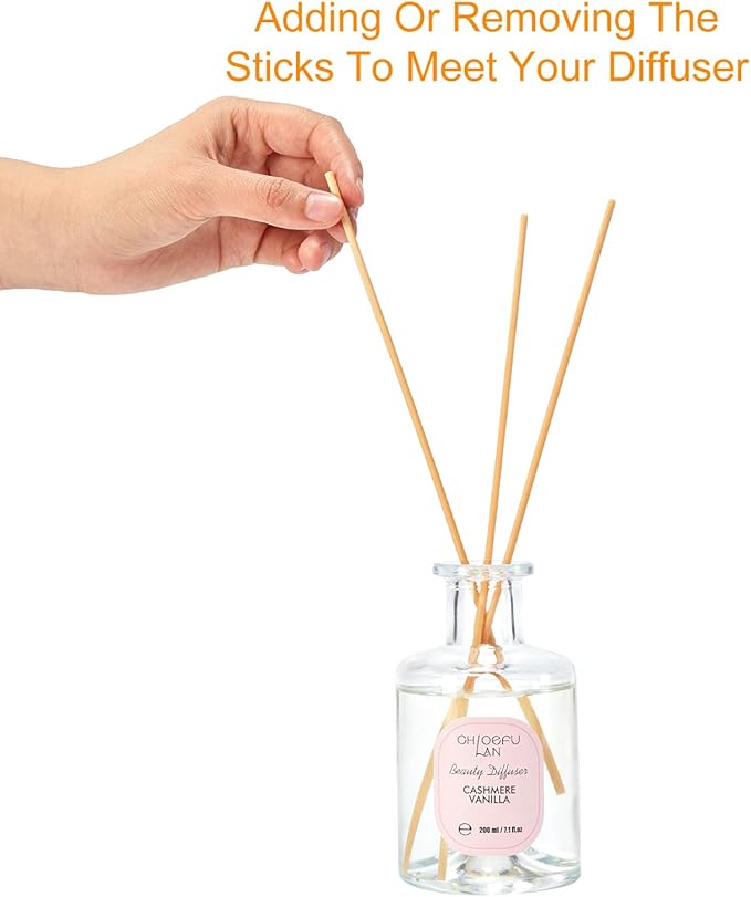 Flowers Reéd Diffuser for Girls Room Decor, 6.7oz with 9 Sticks, Jasmine Blossom Scent Diffusers for Home, Scentsy Home Fragrance, Scented Oils, Home & Bathroom Décor