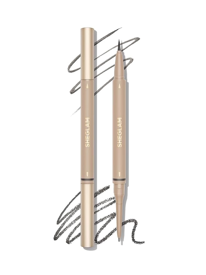 SHEGLAM Dual-Sided Eyebrow Pencils Cream Waterproof Long Lasting Eye brow Pen Makeup-Espresso