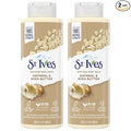 St. Ives Body Wash - Soothing Moisturizing Cleanser with Oatmeal & Shea Butter, Natural Body Wash for Sensitive Skin Made with Plant-Based Cleansers and 100% Natural Extracts, 16 Oz Ea (Pack of 2)