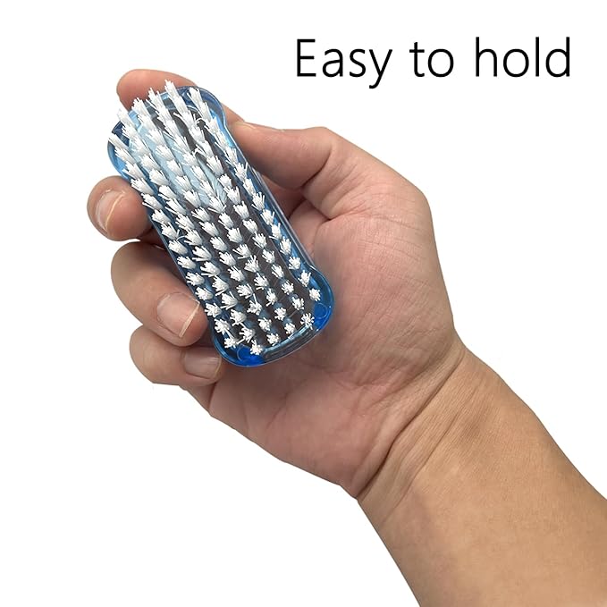 Nail Brush Two Sided Hand Fingernail Scrub Brushes Soft Stiff Bristles Scrubber Nails Toes Cleaning Brush for Men Women Kids 4 PCS