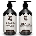 Striking Viking Unscented Beard Wash & Conditioner - 10 Fl Oz, Pack of 2 - Deep Cleansing Oil Formula - Soothing Softener with Jojoba Oil - Itch-Free Gentle Hydration for Beard Care