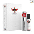 CA Perfume Duo Impression of Amber Rouge Saffron For Women and Men Fragrance Layering Set Bundle – Eau De Parfum + Body Oil Roll-On Bottle (Set of 2, 0.27 Fl Oz + 0.33 Fl Oz)