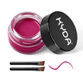 KYDA Purplish Red Gel Eyeliner, Lasting Waterproof Cream Eyeliner, High Pigmented Smudge-proof Formula Brow& Liner Makeup, Waterline Matte Eye Liner with Brush, Natural Brow Pomade Set