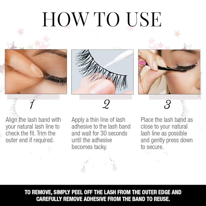 Ardell False Eyelashes 3D Faux Mink Lashes, 861 - Lightweight Reusable Strip Lashes with Invisiband, Ultra-Fluffy Volume for a Bold and Dramatic Look, 4 Pairs