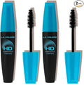 L.A. COLORS HD Waterproof Mascara, Very Black CMS522 (Pack of 2)