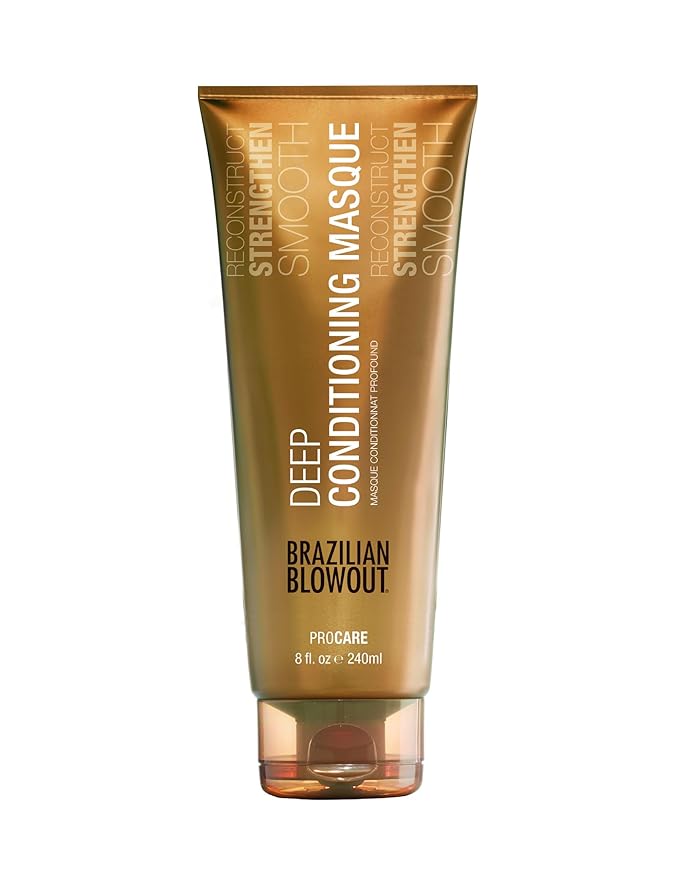 Brazilian Blowout Deep Conditioning Masque 8 fl oz for Dry Frizzy Hair