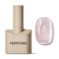 MAYCHAO 15ML Pixel Rose Cat Eye Gel Nail Polish 1Pc Glassy Rose Cat Eye Gel Polish Soak off Holographic Magnetic Nail Polish for Nail Art Manicure Salon DIY at Home, 0.5 OZ