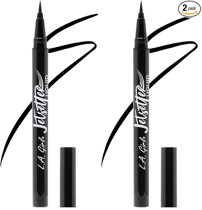 L.A. Girl Jetsetter Liquid Liner GLE657 (Pack of 2)