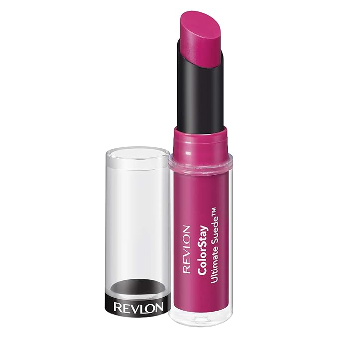 REVLON Lipstick, ColorStay Ultimate Suede Lipstick, High Impact Lip color with Moisturizing Creamy Formula, Infused with Vitamin E, 005 Muse, 0.09 Oz