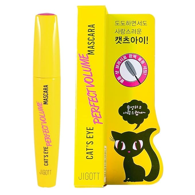 Jigott Cat's Eye Perfect Volume Mascara 0.42oz/12g - Long Lashes for Feminine and Charming Look (Perfect Volume Mascara)