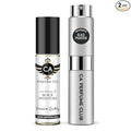 CA Perfume Duo Impression of Black Phantom For Women And Men Perfume Layering Set Long Lasting Travel Size EDP + Body Oil Roll-On Bottle 0.27 Fl Oz+0.33 Fl Oz