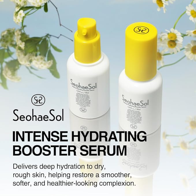 Intense Hydrating Booster Serum 30ml, Hydrating Face Serum with Niacinamide, Hyaluronic Acid & Panthenol, Moisture Barrier Support, Lightweight Non-Sticky for Dry Sensitive Skin