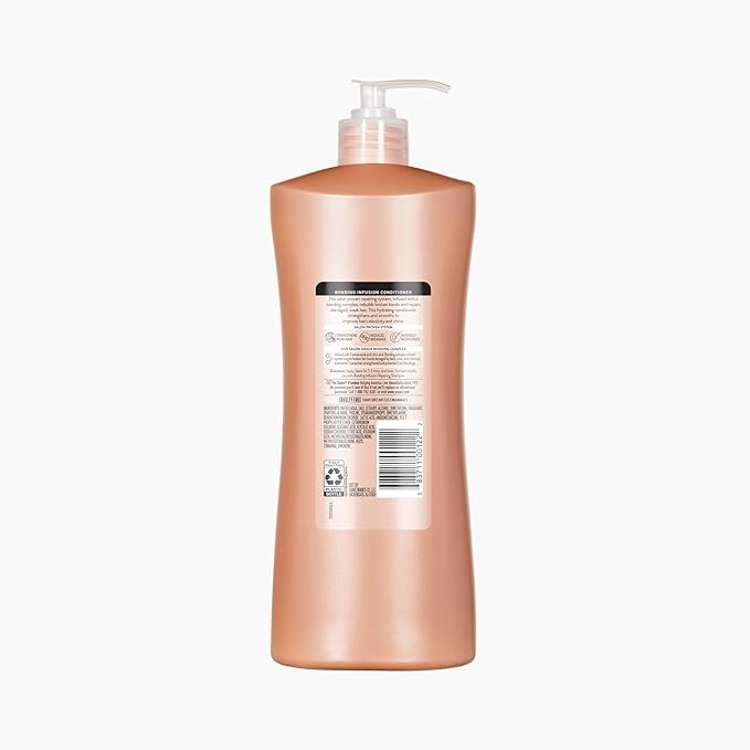 Suave Bonding Infusion Repairing Conditioner, Infused with Bonding Complex, Restorative for Weak or Damaged Hair, 28oz Pump, 4 Pack