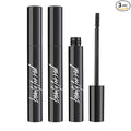 Beauty for Real Hi-Def Mascara, Just Black - Set of 3 - Defining & Volumizing Lash Definer - Humidity & Smudge Proof - Micro Brush Ensures Versatile Application - 2.3 oz