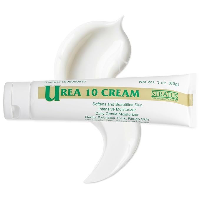 Urea 10% Cream with Vitamin E for Very Dry, Rough and Scaly Skin, Moisturizer for Hands, Feet, Elbows and Knees Inc, 3 oz