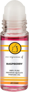 Just Essence Raspberry Roll On Fregrance Perfume Oil for Perfume Making, Personal Body Oil, Soap, Lotion, Candle Making & Incense | Premium Quality Undiluted & Alcohol Free | 1 Fl Oz