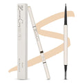Eyebrow Pencil make Up for Women - Long-lasting and Waterproof Eyebrow Pencil by Lauren Cruz - Dual-Ended Eyebrow Pen with Micro-tip and Spoolie -Fuller Look Brow Pencil - Blonde
