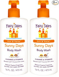 Fairy Tales Sunny Days Chlorine Removal Body Wash, For All Age Swimmers | After Swim Chlorine, Salt And Sunscreen Removal | No Harsh Chemicals or Toxins | Easy to use Pump - 16oz (Pack of 2)