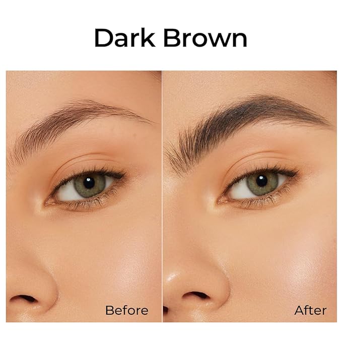SACE LADY 24H Lock Eyebrow Gel, Waterproof Brow Gel Brown with Built-in Brush, Long-Lasting Natural Pigmented Eye Makeup for Women (02 Dark Brown)