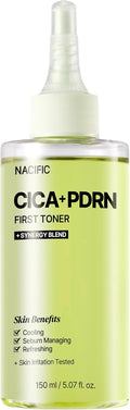 NACIFIC CICA PDRN First Toner 5.07 fl oz 150ml, Centella Asiatica & PDRN for Sensitive Skin, Cooling Spot Toner, Balancing & Soothing Korean Skincare