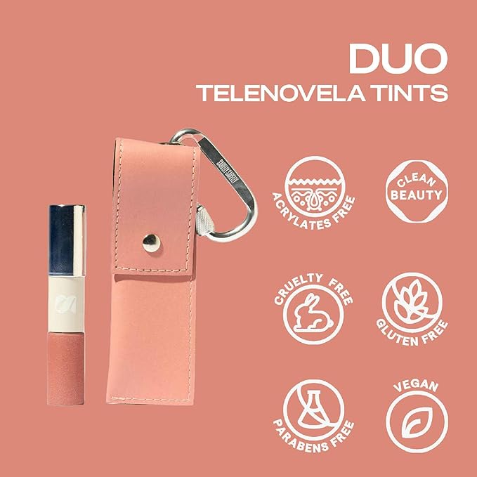 SARELLY, Telenovela Duo, Lip Tint + Gloss (Hortensia)