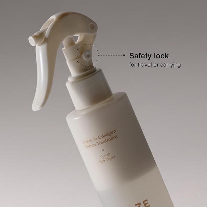 Leave-In Collagen Serum Treatment 200ml – Hydrating & Nourishing Mist for Dry & Frizzy Hair – Lightweight No-Rinse Formula with Protein & Oil Layer, Valentine's Day Gifts for Woman