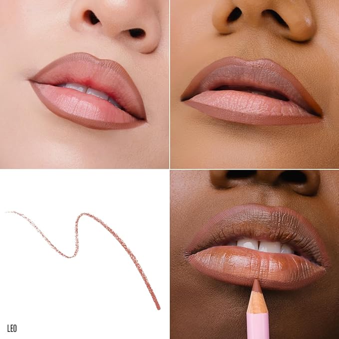 Jeffree Star Cosmetics Velour Lip Liner, Creamy Formula, Satin Finish, Long-Lasting, Peptide Complex, Mineral Oil-Free, Vegan & Cruelty-Free (Leo)