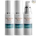 Sun Coast Sciences - Creamy Total Package Serum - Vitamin C Serum with Hyaluronic Acid & Peptides for Face - Hydrating Anti Aging Face Serum for Smoother, Firmer Looking Skin - 1 Fl Oz (Pack of 3)