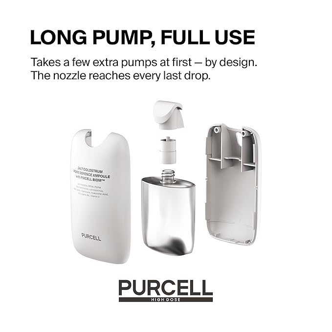 PURCELL 24/7 Colostrum Facial Serum Spray(Pink) - Ampoule Mist for Glass skin with Long Hydration, Poreless Smooth Skin, Before & After Makeup, Hyaluronic Acid, For All Skin types, 1.85 fl oz