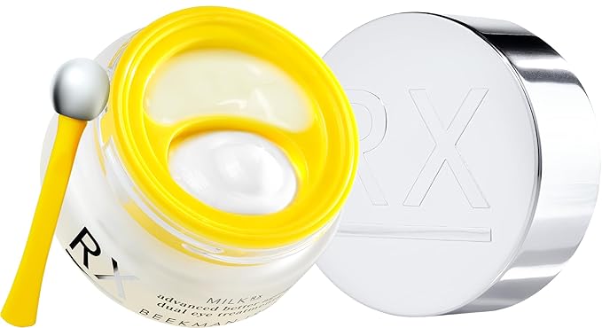 Beekman 1802 Milk RX Advanced Better Aging Dual Eye Treatments – Under Eye Wrinkle Cream & Eyelid Lift Serum with Peptides & Goat Milk Exosomes, Retinol Alternative