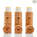Bee Bella Lip Balm, Unscented (Unflavored), 3 Pack - Moisturizing Lip Care, 100% Natural, Original Organic Beeswax with Vitamin E, Handmade in USA