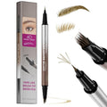 Microblading Eyebrow Pencil & Pen for Women，Waterproof Smudge Proof Quick-Dry Brow Definer with Micro Split Tip for Hair Like Strokes, Faux Brow Lift and Snatch Brow Tint (Light Brown)