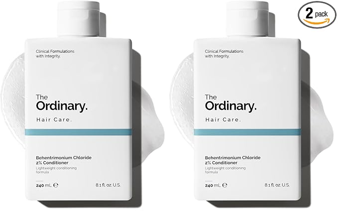 The Ordinary Behentrimonium Chloride 2% Conditioner,Lightweight Fragrance-Free Conditioner for All Hair Types,8.1 Fl Oz,(Pack of 2)