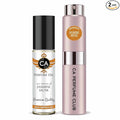 CA Perfume Duo Impression of Jasmine Musk For Women Perfume Layering Set Long Lasting Travel Size EDP + Body Oil Roll-On Bottle 0.27 Fl Oz+0.33 Fl Oz