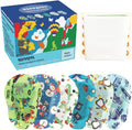Adhesive Eye Patches for Kids with Lazy Eye, 90+9 Bonus Patches, Adhesive Bandages for Amblyopia, 6 Fun Boys Designs (Regular Size)