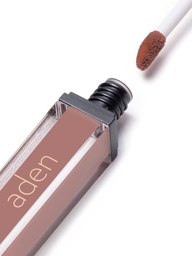 ADEN - 2 in 1 - Matte Liquid Lipstick & Lip liner Set - 7ML - Non-Smudge & Quick Drying - Highly Pigmented - Long Duration with Hydration - Made in Italy (02 Chocolate Milk)