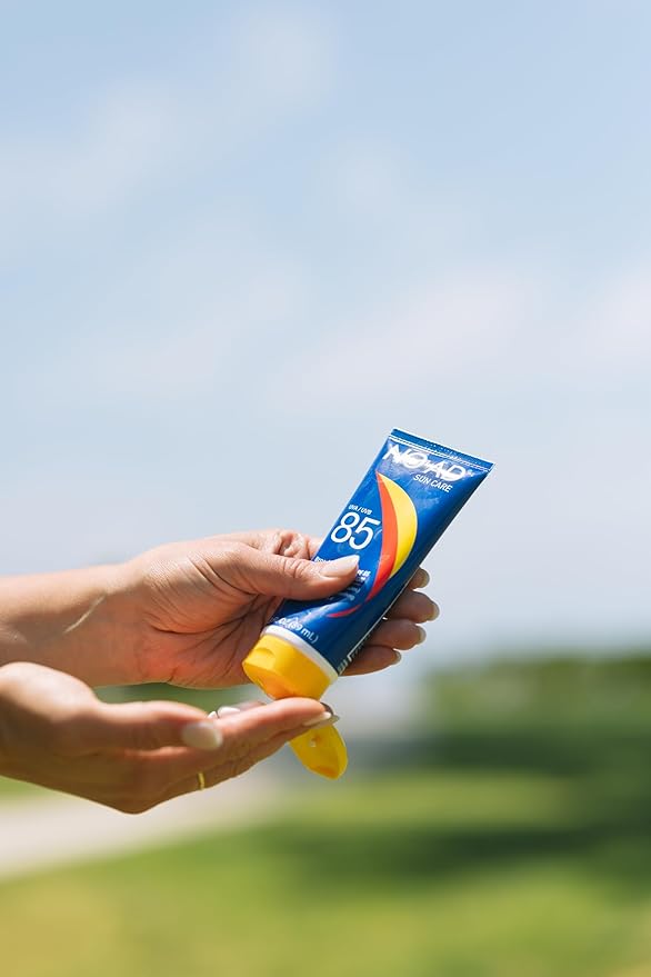 NO-AD SPF 85 Sunscreen Lotion | Broad Spectrum UVA/UVB Protection | Water Resistant | Octinoxate & Oxybenzone Free with moisturizing Vitamin E and Aloe 3oz | Travel size sunscreen