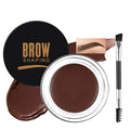 Eyebrow Pomade Kit with Dual-Ended Brush, Long-Lasting Waterproof Brow Pomade, High Pigment & Smudge-Proof Formula, Easy to Blend for Natural Defined Brows – Ideal for Women & Beginners #02 Brown