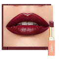 Oulac Color Rich Satin Lipstick - Burgundy Red Full Coverage Lip Color, Creamy Silky-Smooth, Moisturizing, Satin Matte Finish, Infused With Shea Butter, Vegan & Clean Beauty, 4g, SG13 Burgundy